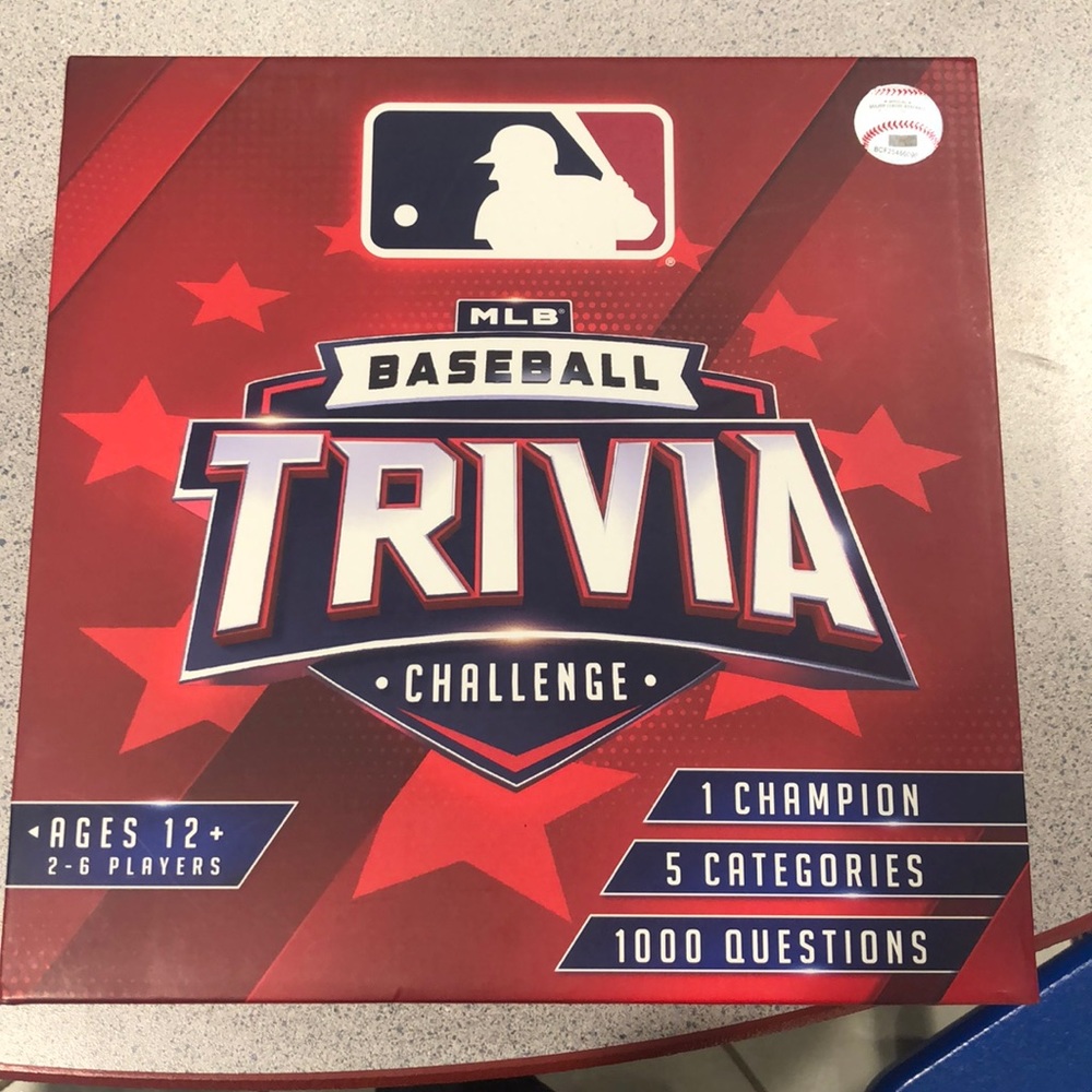 Never opened baseball trivia game